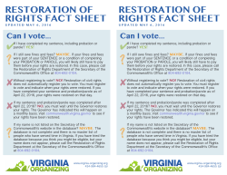 restoration of rights fact sheet restoration of rights fact sheet