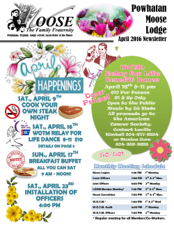 Powhatan Moose Lodge - the Virginia Moose Association