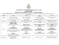 july 2016 - academic plan - class ix cbse