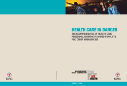 The responsibilities of health-care personnel working in armed