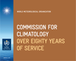 commission for climatology over eighty years of service