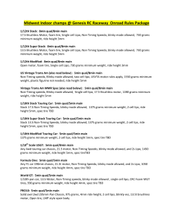 Rules - Genesis R/C Raceway Home Page