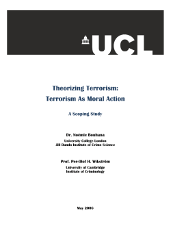 Terrorism as moral actions