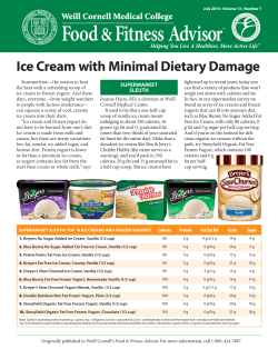 Ice Cream with Minimal Dietary Damage