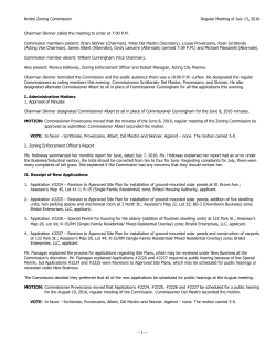 Bristol Zoning Commission
