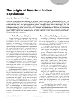 The origin of American Indian populations