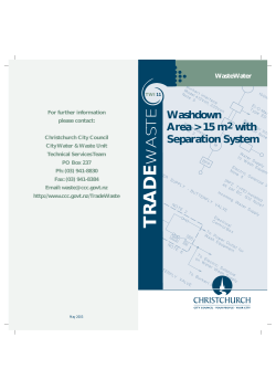 Trade Waste brochure 11 - Christchurch City Council