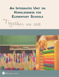 an integrated unit on homelessness for elementary schools