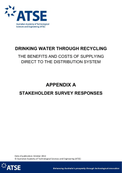 Drinking Water Through Recycling