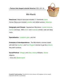 Mid-Atlantic colonies