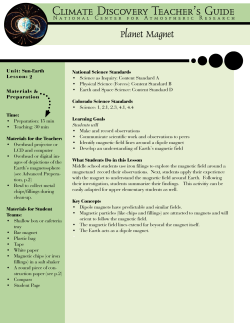 Planet Magnet - UCAR Center for Science Education