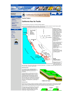 California Has Its Faults