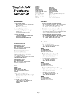 Singlish Song Book 20
