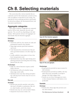 Selecting materials