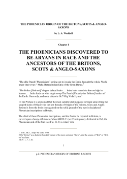the phoenicians discovered to be aryans in race and the ancestors