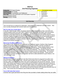 WS/FCS Unit Planning Organizer