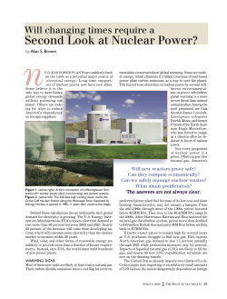 Second Look at Nuclear Power?