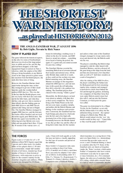 The shorTesT War in hisTory!