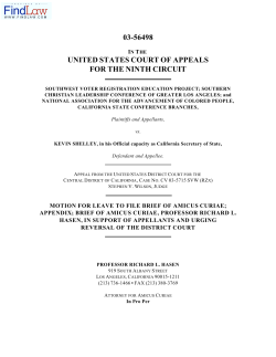 Southwest Voter Registration Education Project, et al. v. Kevin Shelley