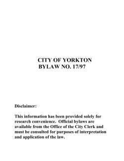 Fireworks Bylaw - City of Yorkton