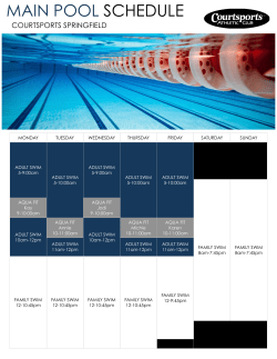 Springfield Pool Schedule