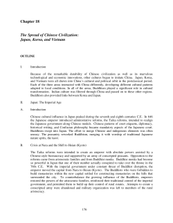Chapter 18 The Spread of Chinese Civilization: Japan, Korea, and