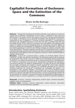 Capitalist Formations of Enclosure