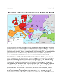A Description of Indo-European or Western Peoples Language, the