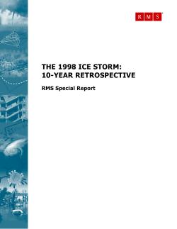 The 1998 Ice Storm: 10-Year Retrospective