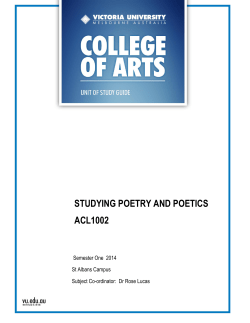 studying poetry and poetics acl1002