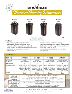 Thermal Gravity Dispensers