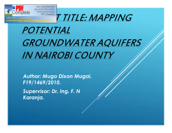 Dixon Final Presentation - Department of Geospatial and Space