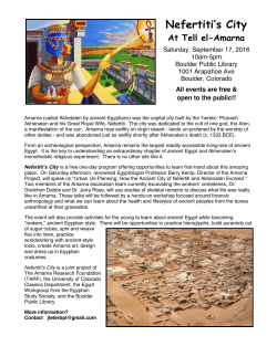 Nefertiti`s City - University of Colorado Boulder
