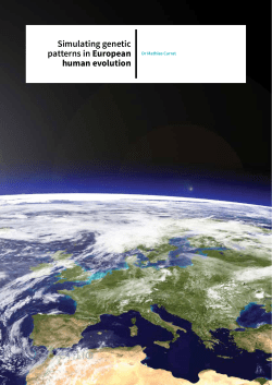 Simulating genetic patterns in European human