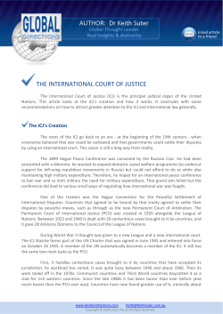 the international court of justice