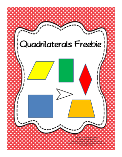 Quadrilaterals Freebie - Tacoma Public Schools