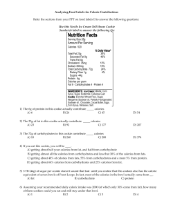 Food Labels II.tst