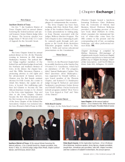 Chapter Exchange - Federal Bar Association