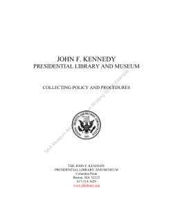 john f. kennedy - Society of American Archivists