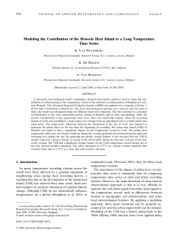 Modeling the Contribution of the Brussels Heat Island to a