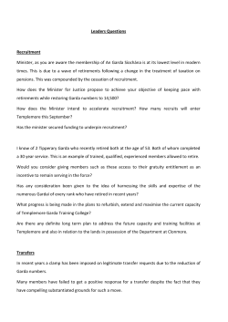Questions - Garda Representative Association