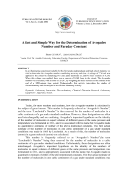 A fast and Simple Way for the Determination of Avogadro Number