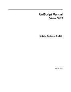 UniScript Manual