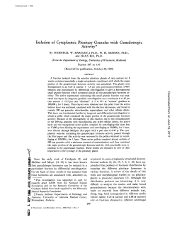 I Isolation of Cytoplasmic Pituitary Granules with Gonadotropic Activity*
