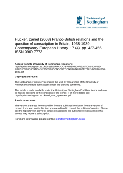 Neville Chamberlain`s announcement of the introduction of