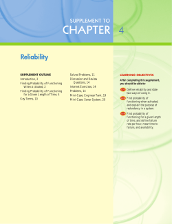 Chapter 04 Reliability