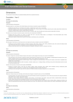 Dimensions F-6/7 Humanities and Social Sciences