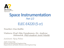 Space Instrumentation