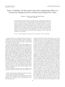 Source Credibility and Idea Improvement Have Independent Effects