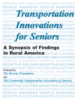 A Synopsis of Findings in Rural America